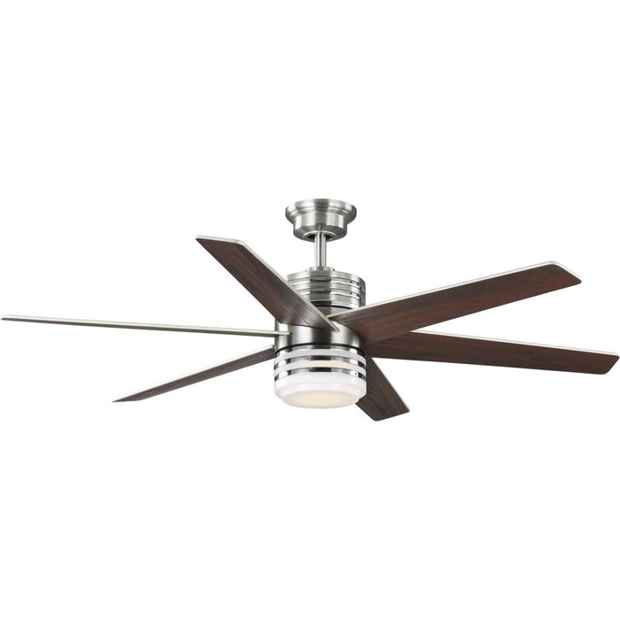 Myhouse Lighting Progress Lighting - P250074-009-30 - 56"Ceiling Fan - Carrollwood - Brushed Nickel