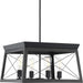 Myhouse Lighting Progress Lighting - P400047-031 - Four Light Chandelier - Briarwood - Textured Black