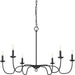 Myhouse Lighting Progress Lighting - P400292-31M - Six Light Chandelier - Canebrake - Matte Black