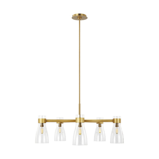 Myhouse Lighting Visual Comfort Studio - AEC1005BBS - Five Light Chandelier - Moritz - Burnished Brass