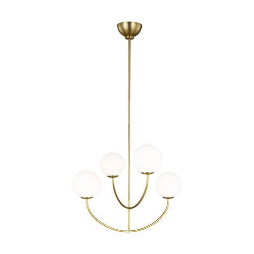 Myhouse Lighting Visual Comfort Studio - AEC1054BBS - Four Light Chandelier - Galassia - Burnished Brass