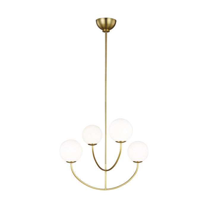 Myhouse Lighting Visual Comfort Studio - AEC1054BBS - Four Light Chandelier - Galassia - Burnished Brass