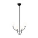 Myhouse Lighting Visual Comfort Studio - AEC1054MBK - Four Light Chandelier - Galassia - Midnight Black