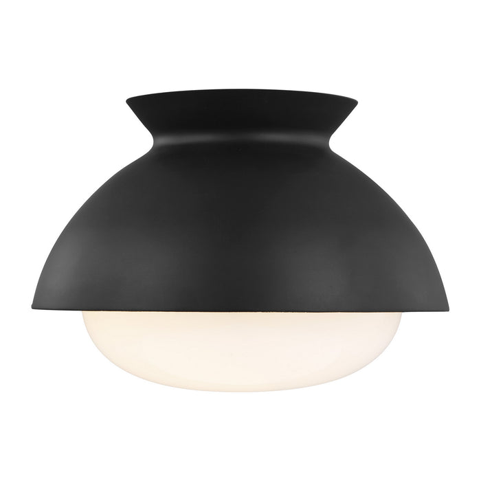 Myhouse Lighting Visual Comfort Studio - AEF1001MBK - One Light Flush Mount - Lucerne - Midnight Black