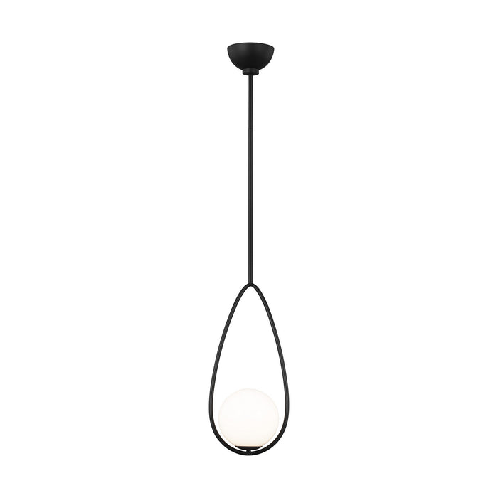 Myhouse Lighting Visual Comfort Studio - AEP1001MBK - One Light Pendant - Galassia - Midnight Black