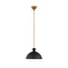 Myhouse Lighting Visual Comfort Studio - AEP1031BBSMBK - One Light Pendant - Lucerne - Midnight Black and Burnished Brass