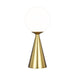 Myhouse Lighting Visual Comfort Studio - AET1021BBS1 - One Light Table Lamp - Galassia - Burnished Brass