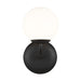 Myhouse Lighting Visual Comfort Studio - AEV1011MBK - One Light Vanity - Galassia - Midnight Black