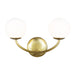 Myhouse Lighting Visual Comfort Studio - AEV1012BBS - Two Light Vanity - Galassia - Burnished Brass