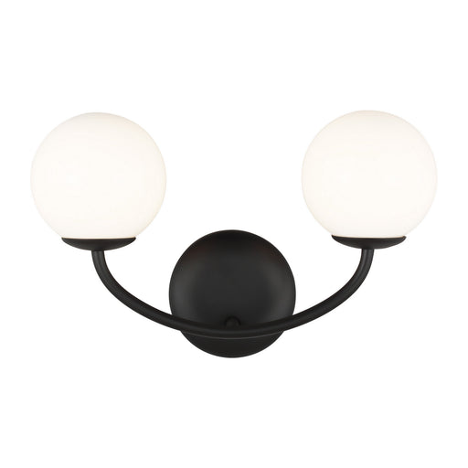 Myhouse Lighting Visual Comfort Studio - AEV1012MBK - Two Light Vanity - Galassia - Midnight Black