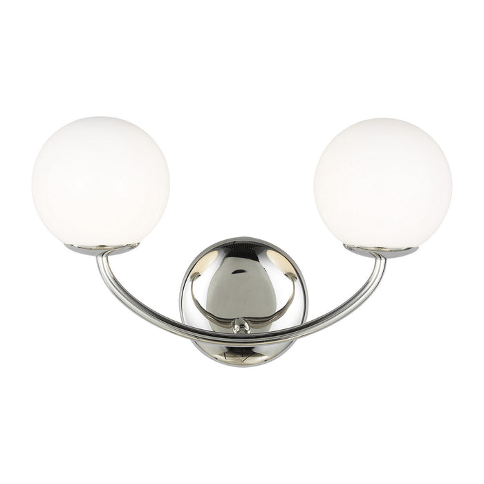 Myhouse Lighting Visual Comfort Studio - AEV1012PN - Two Light Vanity - Galassia - Polished Nickel