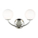 Myhouse Lighting Visual Comfort Studio - AEV1012PN - Two Light Vanity - Galassia - Polished Nickel