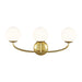 Myhouse Lighting Visual Comfort Studio - AEV1013BBS - Three Light Vanity - Galassia - Burnished Brass