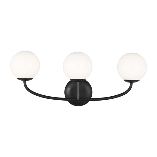 Myhouse Lighting Visual Comfort Studio - AEV1013MBK - Three Light Vanity - Galassia - Midnight Black