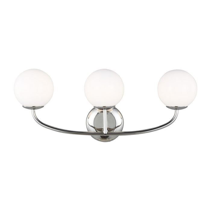 Myhouse Lighting Visual Comfort Studio - AEV1013PN - Three Light Vanity - Galassia - Polished Nickel