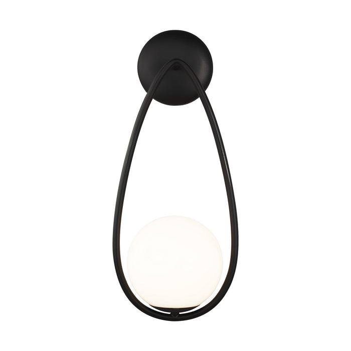 Myhouse Lighting Visual Comfort Studio - AEW1011MBK - One Light Wall Sconce - Galassia - Midnight Black