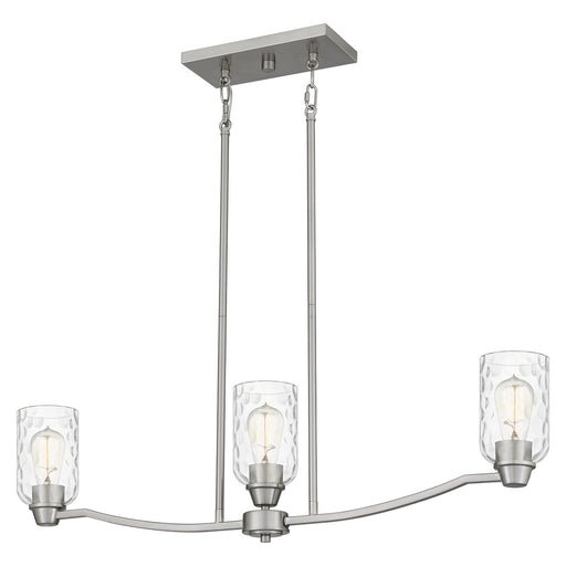 Myhouse Lighting Quoizel - ACA335BN - Three Light Linear Chandelier - Acacia - Brushed Nickel