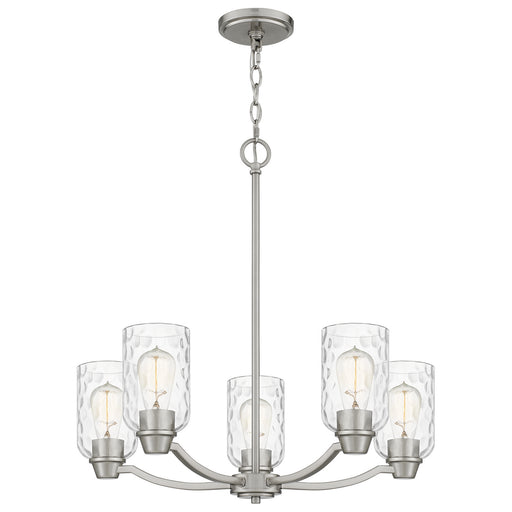 Myhouse Lighting Quoizel - ACA5024BN - Five Light Chandelier - Acacia - Brushed Nickel