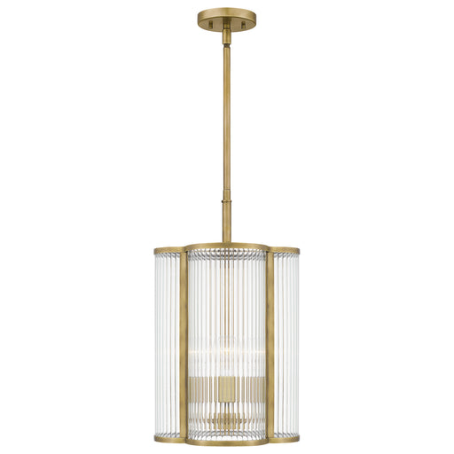 Myhouse Lighting Quoizel - ASR1512WS - Four Light Pendant - Aster - Weathered Brass