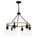 Myhouse Lighting Quoizel - KGB5029EK - Six Light Chandelier - Kingsbridge - Earth Black