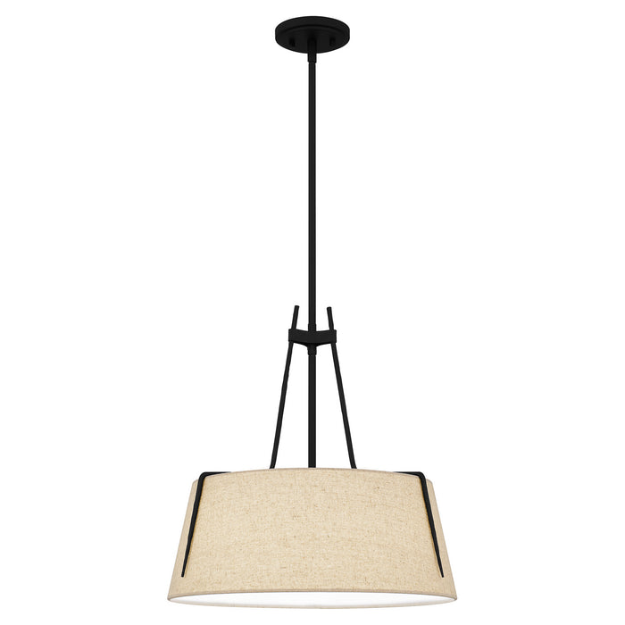 Myhouse Lighting Quoizel - LOA2818MBK - Three Light Pendant - Leona - Matte Black