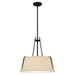 Myhouse Lighting Quoizel - LOA2818MBK - Three Light Pendant - Leona - Matte Black