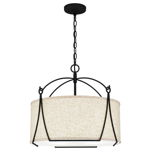 Myhouse Lighting Quoizel - QOP5355EK - Four Light Pendant - Adeline - Earth Black