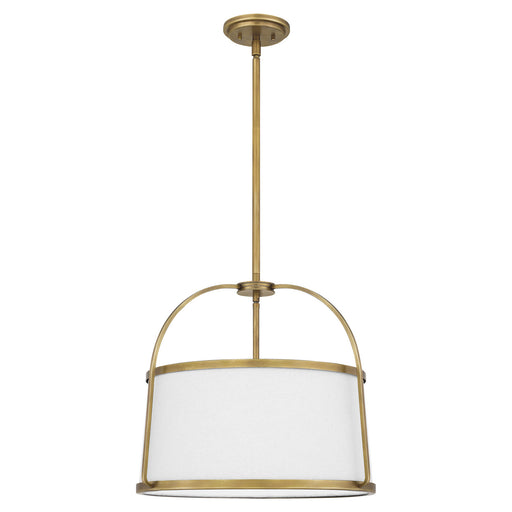 Myhouse Lighting Quoizel - QP5342WS - Four Light Pendant - York - Weathered Brass