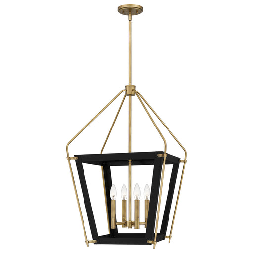 Myhouse Lighting Quoizel - QP5348EK - Four Light Pendant - Abbeville - Earth Black