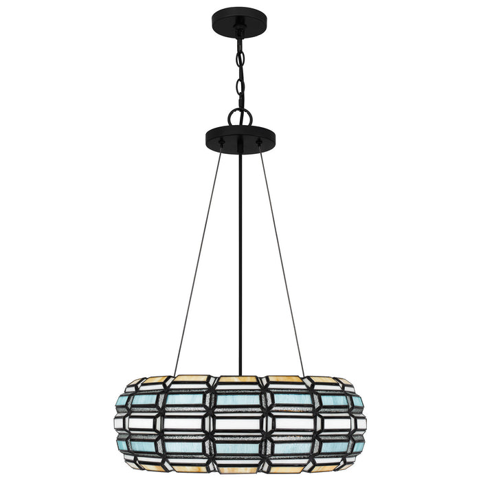 Myhouse Lighting Quoizel - TF5334MBK - Three Light Pendant - Shanghai - Matte Black