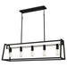 Myhouse Lighting Quoizel - TPT142MBK - Five Light Linear Chandelier - Tippet - Matte Black