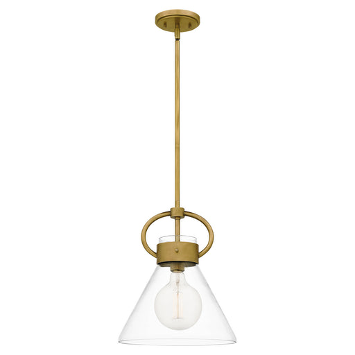 Myhouse Lighting Quoizel - WBS1512WS - One Light Mini Pendant - Webster - Weathered Brass