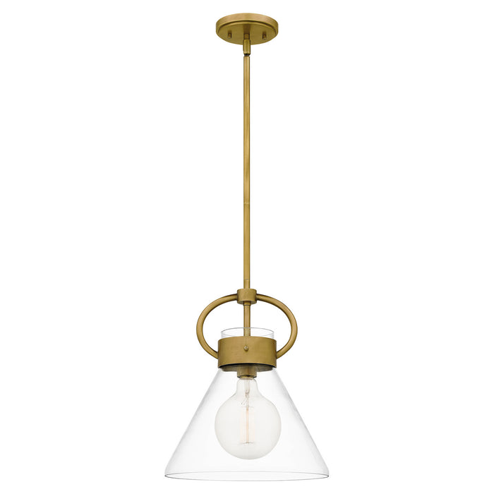 Myhouse Lighting Quoizel - WBS1512WS - One Light Mini Pendant - Webster - Weathered Brass