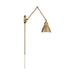 Myhouse Lighting Nuvo Lighting - 60-7364 - One Light Swing Arm Wall Lamp - Fulton - Burnished Brass