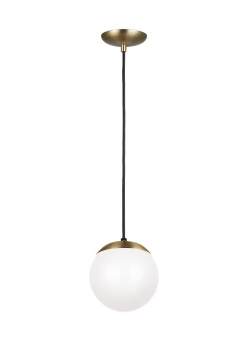Myhouse Lighting Visual Comfort Studio - 6018EN3-848 - One Light Pendant - Leo - Hanging Globe - Satin Brass