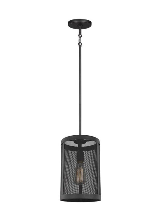 Myhouse Lighting Visual Comfort Studio - 6128501EN7-12 - One Light Mini-Pendant - Gereon - Black