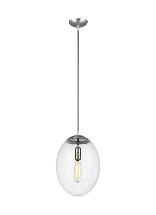 Myhouse Lighting Visual Comfort Studio - 6701801EN7-04 - One Light Pendant - Leo - Hanging Globe - Satin Aluminum