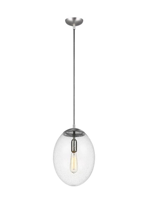 Myhouse Lighting Visual Comfort Studio - 6701801EN7-04 - One Light Pendant - Leo - Hanging Globe - Satin Aluminum