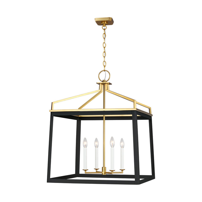 Myhouse Lighting Visual Comfort Studio - CC1544MBKBBS - Four Light Lantern - Carlow - Midnight Black