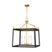 Myhouse Lighting Visual Comfort Studio - CC1544MBKBBS - Four Light Lantern - Carlow - Midnight Black