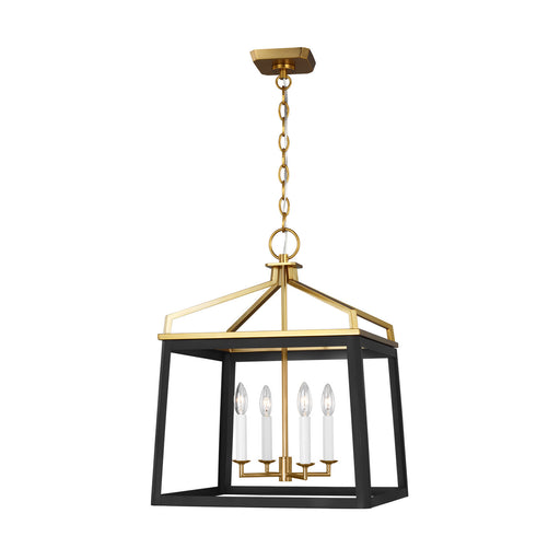 Myhouse Lighting Visual Comfort Studio - CC1554MBKBBS - Four Light Lantern - Carlow - Midnight Black