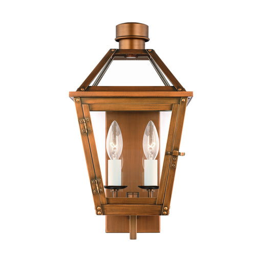 Myhouse Lighting Visual Comfort Studio - CO1392NCP - Two Light Wall Lantern - Hyannis - Natural Copper