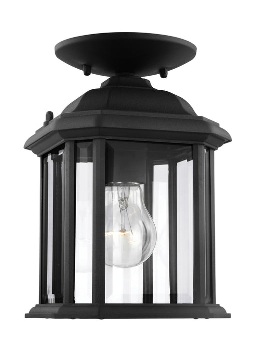 Myhouse Lighting Generation Lighting - 60029-12 - One Light Outdoor Semi-Flush Convertible Pendant - Kent - Black