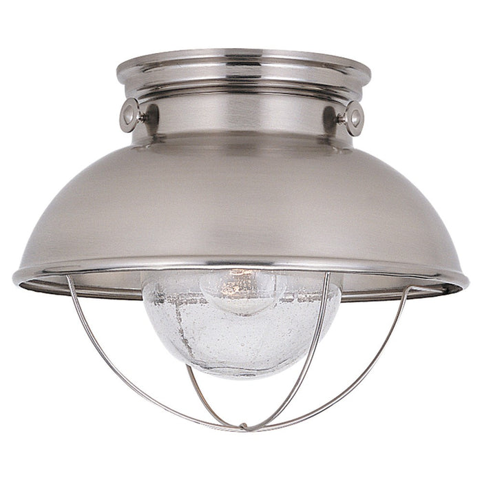 Myhouse Lighting Generation Lighting - 8869-98 - One Light Outdoor Flush Mount - Sebring - Brushed Stainless