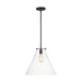 Myhouse Lighting Visual Comfort Studio - 6592101-112 - One Light Pendant - Kate - Midnight Black