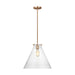 Myhouse Lighting Visual Comfort Studio - 6592101-848 - One Light Pendant - Kate - Satin Brass