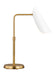 Myhouse Lighting Visual Comfort Studio - AET1011BBSMWT1 - One Light Table Lamp - Tresa - Matte White and Burnished Brass