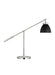 Myhouse Lighting Visual Comfort Studio - CT1101MBKPN1 - One Light Desk Lamp - Wellfleet - Midnight Black and Polished Nickel