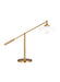 Myhouse Lighting Visual Comfort Studio - CT1111MWTBBS1 - One Light Desk Lamp - Wellfleet - Matte White and Burnished Brass