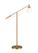 Myhouse Lighting Visual Comfort Studio - CT1131MWTBBS1 - One Light Floor Lamp - Wellfleet - Matte White and Burnished Brass